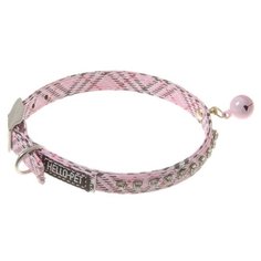 Ошейник Hello PET в клетку (70-2849/70-2850/70-2851) 24-28 см розовый