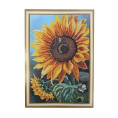 Hobby & Pro Набор для вышивания бисером Цветок солнца 25 х 39 см (БН-3122)