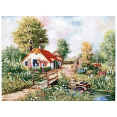 Luca-S Набор для вышивания Деревенский пейзаж 35 x 46 см (BU4011)
