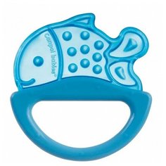 Прорезыватель-погремушка Canpol Babies Rattle with soft bite teether 13/107 голубая рыбка