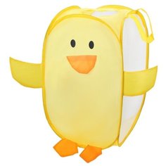 Корзина Наша игрушка Утенок 34x34x56 см желтый