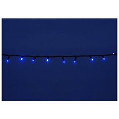 Гирлянда Uniel нить ULD-S1000-120/TBK 1000 см, 120 ламп, синий/черный провод