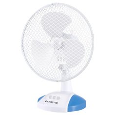 Настольный вентилятор Polaris PDF 0223R, белый/голубой