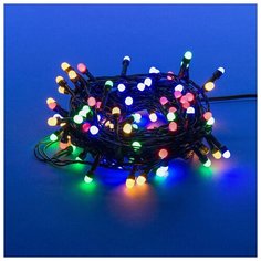 Гирлянда Uniel нить UL-00005473 (800 см), 100 ламп, разноцветный/зеленый провод