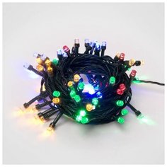 Гирлянда Uniel нить ULD-S0800-100/DGA Crystal-1, 800 см, 100 ламп, разноцветный/зеленый провод