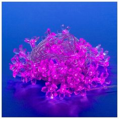 Гирлянда Uniel Нить ULD-S0700-050/DTA sakura, 700 см, 50 ламп, розовый/прозрачный провод