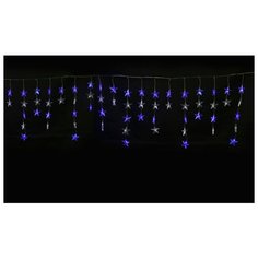 Гирлянда Uniel бахрома UL-00001410, 196 ламп, белый/синий/прозрачный провод