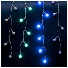 Гирлянда Uniel бахрома 11130 (250 х 50 см), 100 ламп, разноцветный/прозрачный провод