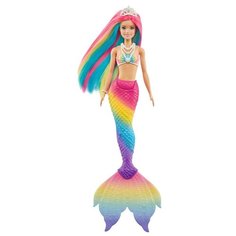 Кукла Barbie Dreamtopia Русалочка с разноцветными волосами, GTF89