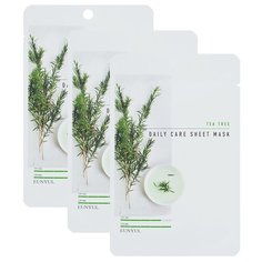 Eunyul тканевая маска Daily Care Sheet Mask с экстрактом чайного дерева, 22 г, 3 шт.