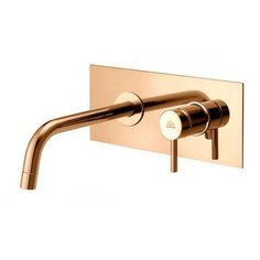 Смеситель для раковины (умывальника) Paffoni Light LIG101 Gold однорычажный встраиваемый медовое золото