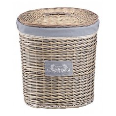 Natural House Корзина для белья Лён 49х36х55 см серый