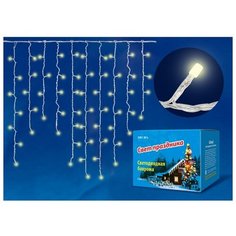 Гирлянда Uniel бахрома UL-00003678 (300 х 70 см), 200 ламп, теплый белый/прозрачный провод