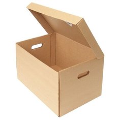 Комус Архивный короб, 480х325х295 мм бежевый