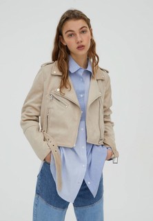 Куртка кожаная Pull&Bear