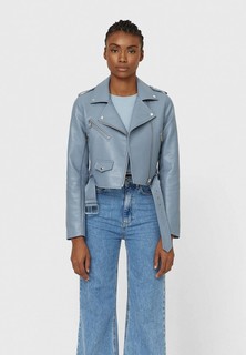 Куртка кожаная Stradivarius