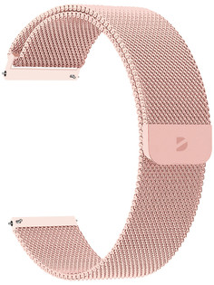 Аксессуар Ремешок Deppa универсальный Watch Band Mesh 22mm Pink gold 47185