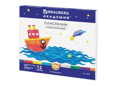 Набор для лепки Brauberg Пластилин классический 12 цветов 240g 103256
