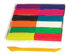 Набор для лепки Brauberg Пластилин флуоресцентный 12 цветов 180g 103353