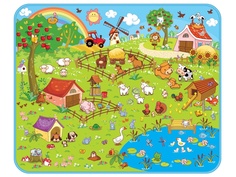 Развивающий коврик Mambobaby Ферма+Звёзды 130х160х0.5см