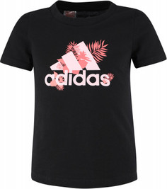 Футболка для девочек adidas Tropical Sports, размер 170