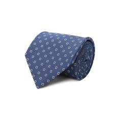 Галстук из шелка и льна Brioni
