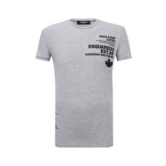Футболка из хлопка и вискозы Dsquared2