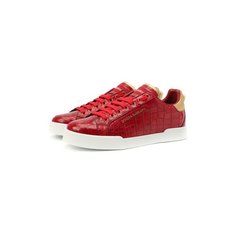 Кеды Portofino из кожи крокодила Dolce & Gabbana