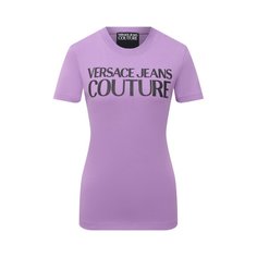 Хлопковая футболка Versace Jeans Couture