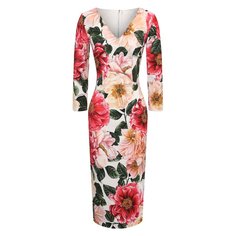Платье из вискозы Dolce & Gabbana