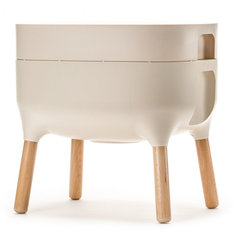 Кашпо на ножках Plastia Urbalive beige 48 см