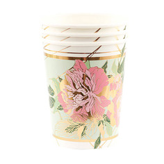 Набор стаканов Веселая Затея Пионы 250 мл 6 шт