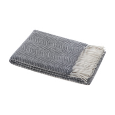 Плед Home Blanket Andra Белый с серым 140х200 см