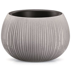 Кашпо Prosperplast со вставкой Beton Bowl цемент 37 см