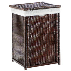 Корзина для белья Rattan grand Tokyo с крышкой medium brown