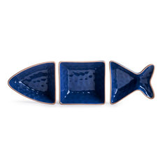 Менажница Sagaform "Рыба" Kitchen синяя