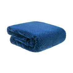 Флисовый плед Hyseas Perforation синий 200х220