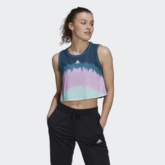 Кроп-топ FARM Rio Tie-Dye Print adidas Athletics