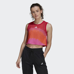 Кроп-топ FARM Rio Tie-Dye Print adidas Athletics