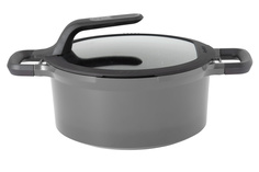 Кастрюля с крышкой Gem grey Berg Hoff