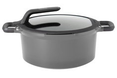 Кастрюля с крышкой Gem grey Berg Hoff