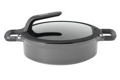 Сотейник с крышкой с двумя ручками Gem grey Berg Hoff