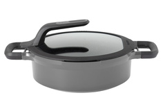 Сотейник с крышкой с двумя ручками Gem grey Berg Hoff