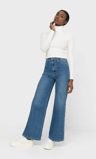 Stradivarius Футболка Из Ткани Soft Touch В Рубчик Женская Коллекция Цвет Небеленого Полотна Xs