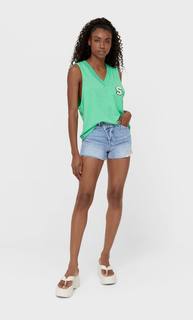 Stradivarius Жилет С Нашивкой Женская Коллекция Multicolor S