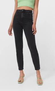 Stradivarius Джинсы Mom Fit Облегающего Кроя Женская Коллекция С Эффектом Потертости 34