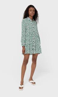 Stradivarius Платье-Рубашка Женская Коллекция Multicolor L