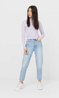 Stradivarius Топ Со Сборкой На Воротнике Женская Коллекция Multicolor Xl