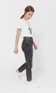Stradivarius Футболка С Принтом Женская Коллекция Белый L