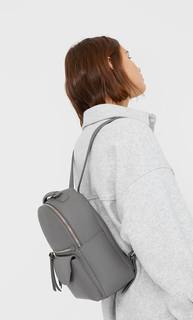 Stradivarius Рюкзак С Молнией Женская Коллекция Серый 103
